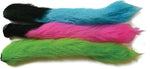 Clouser's Fly Shop calf tail used as fly tying material, showing natural calf hair for fishing lures and fly patterns.