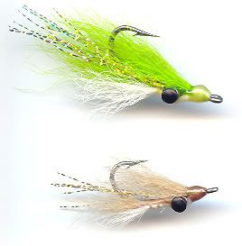Clouser Minnow fly fishing lure for Bonefish, featuring bright colors and realistic design from Clouser's Fly Shop.