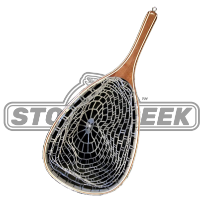 Stone Creek™ Rubber "Ghost" Net for fishing, featuring durable rubber mesh and ergonomic handle for easy catch retrieval.