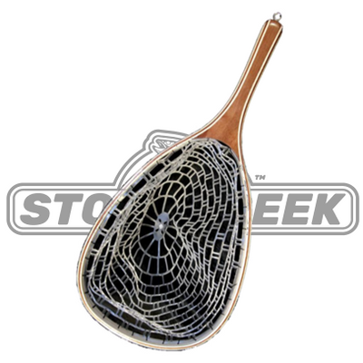Stone Creek™ Rubber "Ghost" Net for fishing, featuring durable rubber mesh and ergonomic handle for easy catch retrieval.