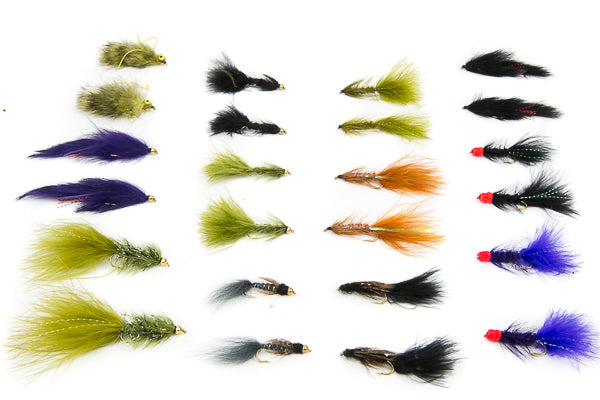 Buggers, Leeches Assortment--24 Flies #16