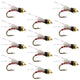 Beadhead Red 3 Dollar Dip Serendipity Nymph - 1 Dozen Flies Size 16