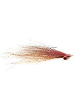 Clouser Deep Minnow fly from Clouser's Fly Shop, big game size 1/0-3/0, featuring a realistic baitfish design with weighted eyes.