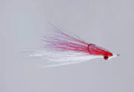 Clouser Deep Minnow fly from Clouser's Fly Shop, big game size 1/0-3/0, showing the detailed baitfish pattern and vibrant colors.