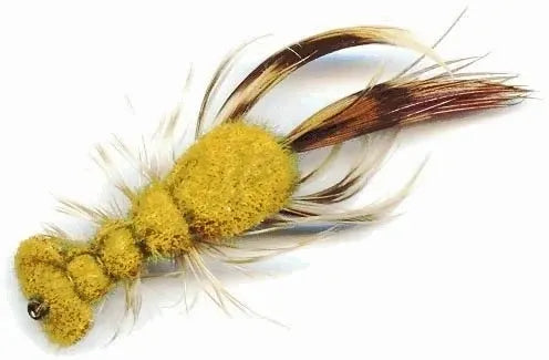 Clouser's Furry Foam Crayfish fishing lure with brown and orange foam body and realistic crayfish details for freshwater fishing