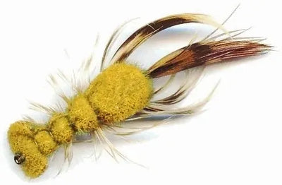 Clouser's Furry Foam Crayfish fishing lure with brown and orange foam body and realistic crayfish details for freshwater fishing