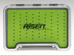 Waterproof fly boxes with green silicone insert