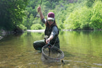 Adams Parachute Classic Dry Fly, size 14, brown trout dry fly with parachute hackle for trout fishing on a clear background.