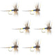 Adams Female Classic Dry Fly - 6 Flies - Hook Size 16