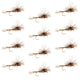 Adams Parachute Classic Dry Fly - 12 Flies Hook Size 14