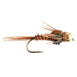 Bead Head Pheasant Tail Nymph trout wet fly fishing fly set, size 12, for fly fishing, by The Fly Fishing Place