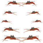 Kaufmann's Brown Stonefly nymphs from the Basics Collection by The Fly Fishing Place, 10 size 6-12 fishing flies for fly fishing.
