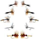 Wulff Fly Assortment from Basics Collection featuring 10 fishing flies in 5 patterns, sizes 10-14 for fly fishing.