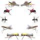 Basics Collection - Terrestrials Fly Assortment - 10 Flies - Sizes 10-14