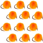 Set of 12 bead head hot orange egg trout wet flies with size 16 hooks for fly fishing by The Fly Fishing Place