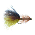 Bead Head Crystal Woolly Buggy Streamer Set with 12 size 8 flies, featuring beaded and detailed fly fishing streamer flies.