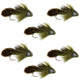 Big Eye Olive Sculpin Streamer Fly - 6 Flies - Hook Size 2