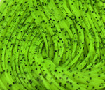 Close-up of Crazy Legs fly tying material from Clouser's Fly Shop, showing textured, colorful synthetic strands for fly fishing lures.