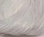Close-up of Crazy Legs fly tying material from Clouser's Fly Shop, showing curly, vibrant synthetic legs for fly fishing lures.