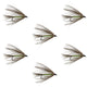 Carey Special Soft Hackle Grouse and Bright Green Wet Fly - 6 Flies Hook Size 10