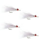 Clousers Deep Minnow White Streamer- 4 Saltwater - Bass Flies - Size 1/0