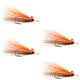 Clouser Freshwater Deep Minnow Brown Orange Sunfish 4  Flies - Size 4