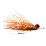 Clouser Deep Minnow Brown Orange Sunfish freshwater streamer fly, size 4, designed for fly fishing in streams.