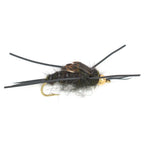 Gold bead Kaufmann's Black Stonefly wet fly with rubber legs, size 6, designed for trout fishing, from The Fly Fishing Place.
