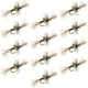 Pale Morning Dun PMD Cripple Mayfly 12 Flies Hook Size 16