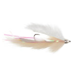 Dolly Llama Stinger Streamer Fly Collection featuring size 4 trout wet flies in cream and flesh colors, designed for fly fishing.