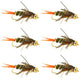 Double Bead Twenty Incher Nymph Fly Fishing Flies - 6 Flies Hook Size 12