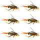 Double Bead Twenty Incher Nymph Fly Fishing Flies - 6 Flies Hook Size 8