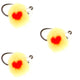 3 Pack Tungsten Bead Tactical Euro Oregon Cheese Jig Egg Barbless Czech Nymph Fly - Size 14
