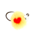 Three size 14 tungsten bead tactical Euro Oregon cheese trout wet flies with red spots for fly fishing nymphs.