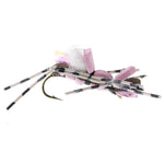Pink foam body Grasshopper fly for trout fishing, size 10, by The Fly Fishing Place, featuring detailed foam wings and hook.