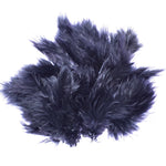 Black Woolly Bugger Marabou feathers for fly tying, 1/8 ounce, used in fly fishing lures and fly patterns.