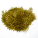 Olive Woolly Bugger Marabou feathers for fly tying, 1/8 ounce, natural soft feathers for fishing lures, by The Fly Fishing Place