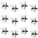 Black Fur Flying Ant Terrestrial Trout Dry Fly - 1 Dozen Flies Hook Size 18