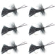 Goddard Caddis Black Dry Fly - 6 Flies Hook Size 16