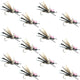 Gypsy King Hopper Foam Body Grasshopper Fly - 1 Dozen Flies Hook Size 10