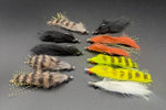 Clouser's EZ-Zonker fishing lure in natural colors, designed for fly fishing, with detailed hook and zonker strip material.