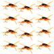 Tungsten Bead Kaufmann's Golden Stone Fly Nymph Rubber Legs - 1 Dozen Hook Size 12