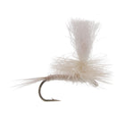 Three Light Cahill Parachute Dry Flies for trout fishing, size 16, with detailed parachute patterns and hook features.