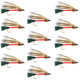 Light Spruce Classic Streamer Flies - Set of 12 - Hook Size 4