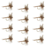 March Brown Classic Dry Fly set of 12 trout dry flies with size 12 hooks, designed for fly fishing by The Fly Fishing Place.
