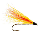 Set of four Mickey Finn Classic Streamer Flies for trout fishing, size 4, with colorful, realistic wet fly hooks.