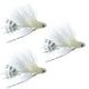 3 Pack Mini Sex Dungeon Streamer White - Size 6 - Articulated Trout Bass Steelhead Salmon and Bass Fly Fishing Flies