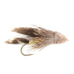 Golden Muddler Minnow streamer fishing fly by The Fly Fishing Place, trout wet flies with size 4 hooks, suitable for trout fishing.