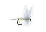 Pale Morning Dun PMD Classic Dry Fly, size 14, designed for trout fishing, with detailed fly pattern and hook visible.