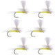 Pale Morning Dun Parachute PMD Classic Dry Fly - 6 Flies Hook Size 16